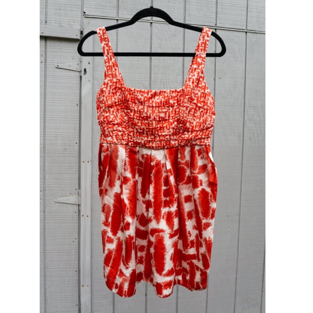 BB Dakota Red Silk Dress 8 Vintage Y2K Mini